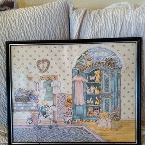 Charming Nursery Wall Art with Teddy Bears Debi Hron print